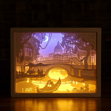 Load image into Gallery viewer, 3D Paper Carving Night Lights LED Table Lamp Bedroom Bedside Night Lights Christmas Halloween Carved Decor Lamp Birthday Gifts