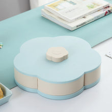 Load image into Gallery viewer, Petal-Shape Rotating Snack Box Candy Tray Food Storage Box Fruit Organizer Storage