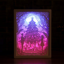 Load image into Gallery viewer, 3D Paper Carving Night Lights LED Table Lamp Bedroom Bedside Night Lights Christmas Halloween Carved Decor Lamp Birthday Gifts